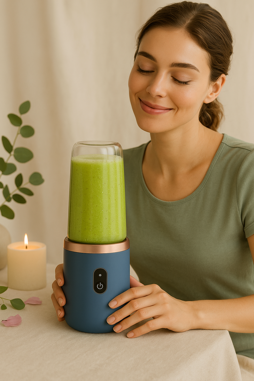 Portable Fruit Juice Blenders Summer Personal Electric Mini Bottle Home USB 6 Blades Juicer Cup Machine For Kitchen