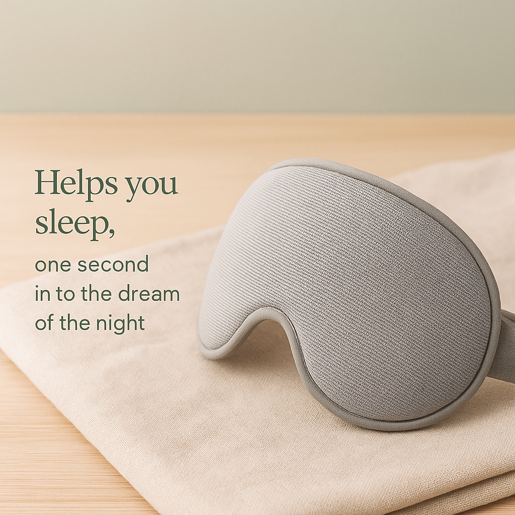 Sleeping Eye Mask Korean Style Ice Silk Warm And Cool Dual Use Adjustable Travel Light Blocking Breathable Eye Mask