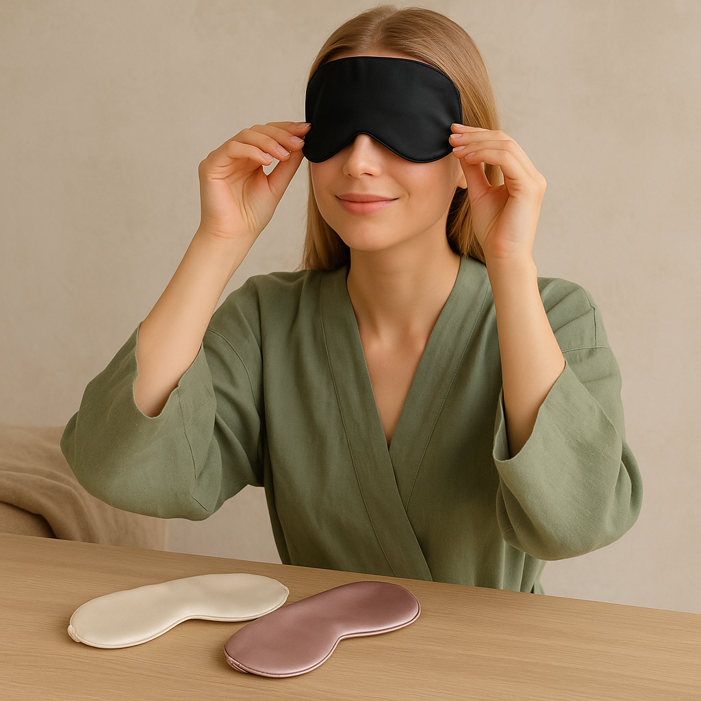 Imitated Silk Eye Patch Shading Sleep Eye Mask Eyepatch Travel Relax Cover Eyeshade Health Sleeping Shield Eye Care Tools